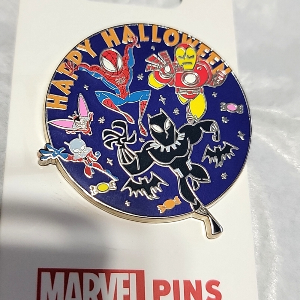 Nwt Disney Parks Marvel Happy Halloween Collection Pin Enameled Cloisonné 2022